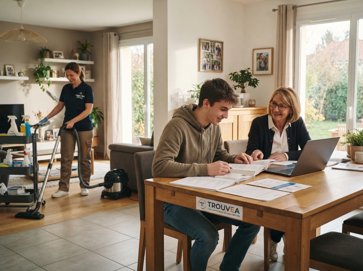 Ménage à domicile tranquille avec Trouvea
