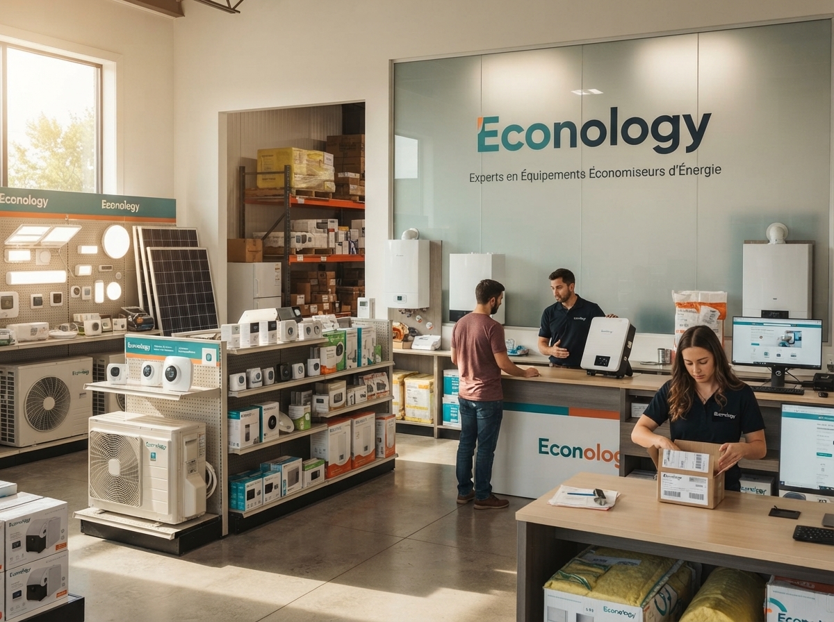Le magasin online Econology est expert dans la distribution d'équipements économiseurs d'énergie